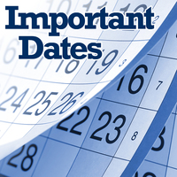 Upcoming Important Dates for JH-HS